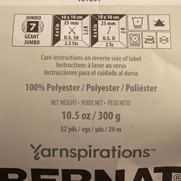 BERNAT BLANKET BIG YARN MOTTLED TAUPE JUMBO POLYESTER 300G 32 YARDS - Picture 4 of 4